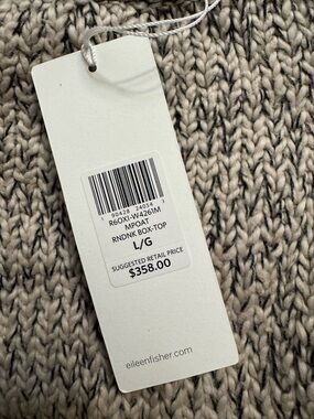 Eileen Fisher NWT Oversized Knit Sweater L $358